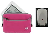 Non-OEM Amazon Kindle 2 Microfiber Dual Pocket Sleeve Case with White USB Wall Charger