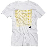One Industries Rockstar Picassa Women's Short-Sleeve Casual T-Shirt/Tee - Color: White , Size: Large
