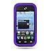 CoverON® Kickstand Hard + Soft Dual Layer Hybrid Case for ZTE Reef / Savvy - Black Hard Purple Soft Silicone