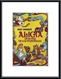 Alice in Wonderland by unknown 17.00X11.00 Framed with Black Metal Frame