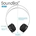 SoundBot SB271 Stereo Bluetooth 4.1 (Latest Version) Wireless Headphone for Music Streaming & Hands-Free Calling w/ 12Hrs Talk Time, 250Hrs Standby Time, Built-in Mic, Noise Reduction Ear-Cup (Black)