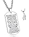 CALIS Dog Tags for Men Engraved I Want You to Believe Deep in Your Heart Love Dad Dog Tag