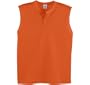 Augusta-Mesh Sleeveless Two-Button Jersey~Orange~Adult-2X