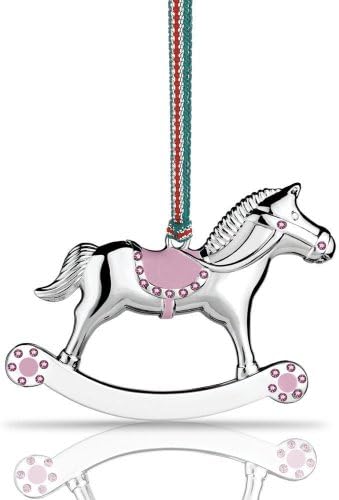 Newbridge Silverware Ireland - Rocking Horse - Girl - Hanging Decoration - #16
