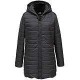 Women's Black Long Battery Heated Down Jacket
