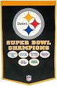 Pittsburgh Steelers 24"x36" Wool Dynasty Banner
