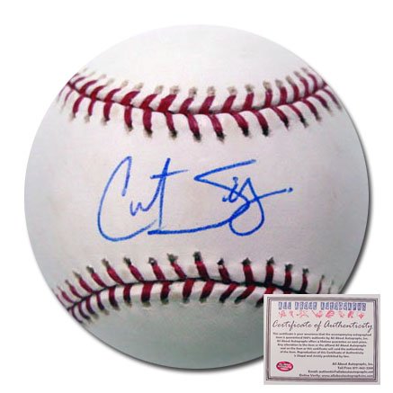 Curt Schilling Boston Red Sox Hand Signed Rawlings MLB Baseball