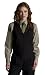 Black Satin Shawl Vest