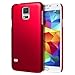 Cimo [SOFT TOUCH] Samsung Galaxy S5 Case [Satin Series] Ultra Slim Premium Rubberized Matte Hard Cover for Galaxy S5 / Galaxy SV / Galaxy S V (2014) - Red