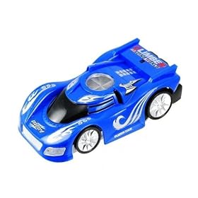 Super Wall Climber Remote Control Mini Car with Infrared Controller (Cool Blue) -Drives Anywhere:... by Super Climber