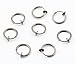 316L Surgical Stainless 8 Tone Fake Piercing Rings Ear Nose Lip Earrings 13mm Body Jewelry