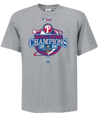 Buy Philadelphia Phillies 2008 World Series Champions Clubhouse T-Shirt by Majestic