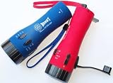 BONNY FL0816A Dynamo/AC/DC Rechargeable 6 LED Flashlight with Mobile Phone Charger, UV Money Detector and Built-In Push-Out AC Charging Adaptor