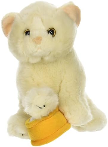 Teeboo 10-Inch Persian White Kitten Cat (White) with Sounds Meow - Interactive Plush Toy