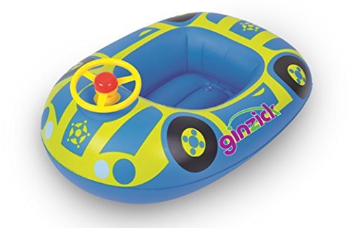 Ginzick Babies Kids Swimming Inflatable Car Float Without Leg Holes (Colors Vary)
