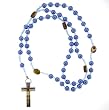 Faux Pearl Blue Rosary with Photographs