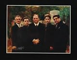 Professionally Plaqued Sopranos Family Portrait James Gandolfini TV Poster - 13x19 with RichAndFramous Black WoodMounting