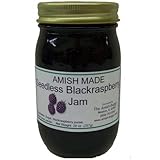 Amish Buggy Jam, Seedless Black Raspberry, 20 Ounce (Pack of 12)
