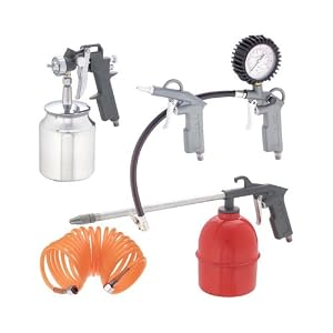 Grizzly H5530 5 pc. Spray blow Gun Kit by Grizzly