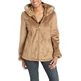 Esprit Women's Shearling Hooded Jacket