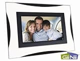 GiiNii 7 Inch Digital Picture Frame in Contemporary White/Black Frame