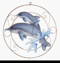 Capiz Shell Dolphin Suncatcher