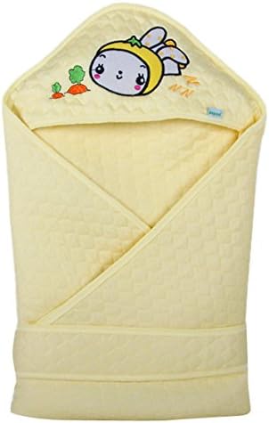 LIYAWEI Bamboo Fiber Newborn Baby Receiving Blankets Baby Wrap Carrier (80cm*80cm/31.5"*31.5") Yellow