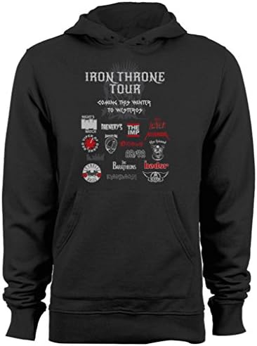Game of Thrones Iron Throne Tour Poster Metal Rock Mens &amp; Womens cheap hoodies