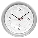 Chicago Lighthouse 67846004 Clock, 14 in. Diameter, 11-3/4 in. Dial, White Dial/Silver Frame
