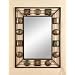 Large Abstract Wall Mirror Glass Tin Frame