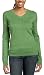 Apparel : Red Moon Women's Cotton Long Sleeve V-neck Cable Pullover Sweater