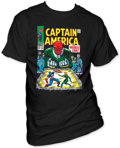  Impact Men's Captain America Weakest Link Red Skull T-shirt