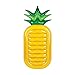 SunnyLife Women's Inflatable Pineapple Raft, Yellow/Green, One Size