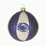 Penn State Nittany Lions 3.5 Collegiate Glass Basketball Holiday Ornament - NCAA College Athletics