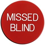 Trademark Poker Jumbo 2-inch Missed Blind Poker Button (Red)