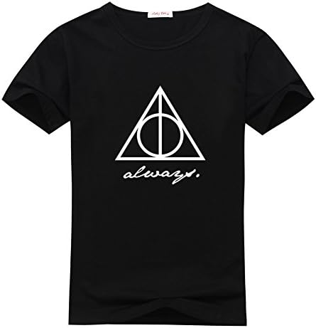 TheresaRizzoo Lovely Harry Potter Logo Womens Tee Black T-shirts Size XL