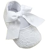 Bohai Infant Girls Cotton Ribbon Bowknot Soft Bottom Flower Prewalker