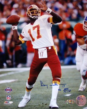 Doug Williams signed Washington Redskins SBXXII 8x10 Photo SB XXII MVP- Steiner Hologram