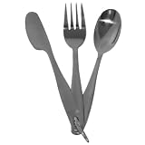 Highlander KFS Ring Set Fork Spoon Knife Camping Cutlery Hiking Bushcraft Travel