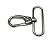 Generic Metal Silvery Lobster Clasps 1.5 Inches Internal Diameter D Swivel Trigger Clips Hooks for Purse Bag Straps Pack of 8