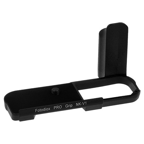 Fotodiox Pro, All Metal Black Camera Grip for Nikon 1 V1 Mirrorless Camera with Battery Access, Replacing GR-N1000 
