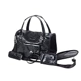 Faux Crocodile Pattern Pet Carrier - Large size