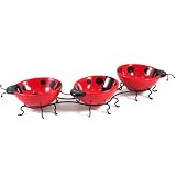 Boston Warehouse Ladybug Lane 4 Piece Earthenware Serving Bowl Set