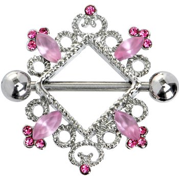 Pink Gem Vintage Nipple Shield