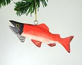 3D Sockeye Salmon Fish Christmas Ornament