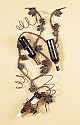 Pack of 2 Twisting Grape & Vine Wine Bottle Wall Racks