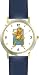 Werewolf or Were Wolf - WATCHBUDDY&Acirc;&reg; DELUXE TWO-TONE THEME WATCH - Arabic Numbers - Blue Leather Strap-Size-Large ( Men's Size or Jumbo Women's Size )