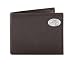 Pebble Grain
NCAA Clemson Tigers Brown Pebble Grain Leather Bifold Concho Wallet, One Size