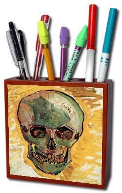 Skull By Vincent Van Gogh Pencil Holder