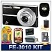 Olympus FE-3010 12MP 2.7 LCD Digital Camera (Black) Sensible Mega Bundle